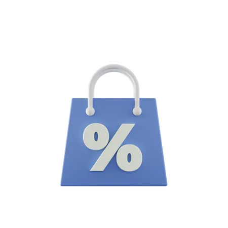 Discount Bag  3D Icon