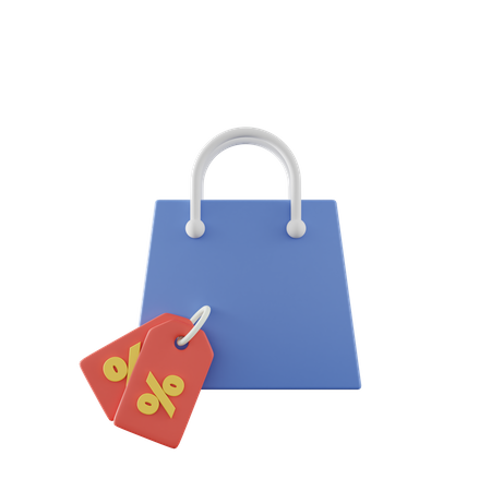 Discount Bag  3D Icon