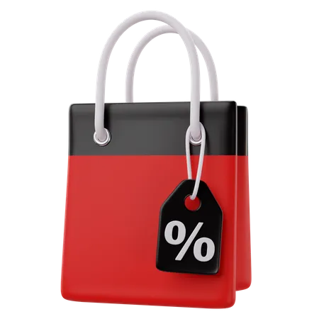 Discount Bag  3D Icon