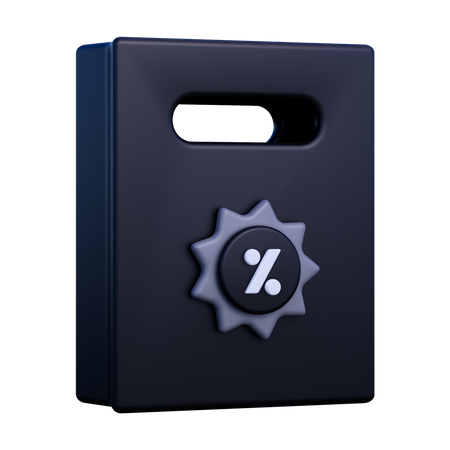 Discount Bag  3D Icon