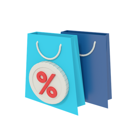 Discount Bag  3D Icon