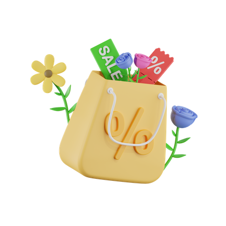 Discount Bag  3D Icon