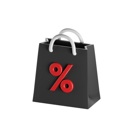 Discount Bag  3D Icon