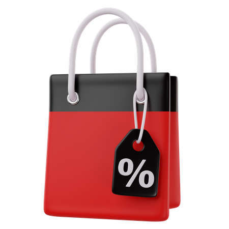 Discount Bag  3D Icon