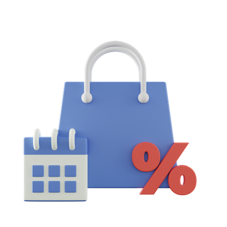 Discount Bag  3D Icon