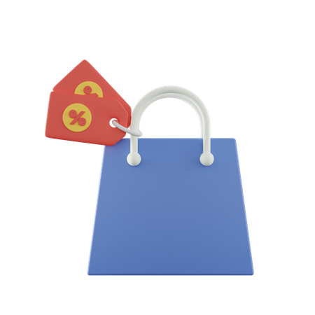 Discount Bag  3D Icon