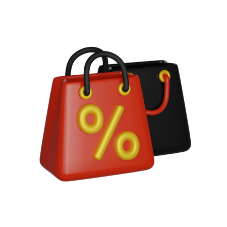 Discount Bag  3D Icon