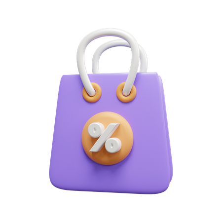 Discount Bag  3D Icon