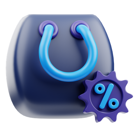 Discount Bag  3D Icon