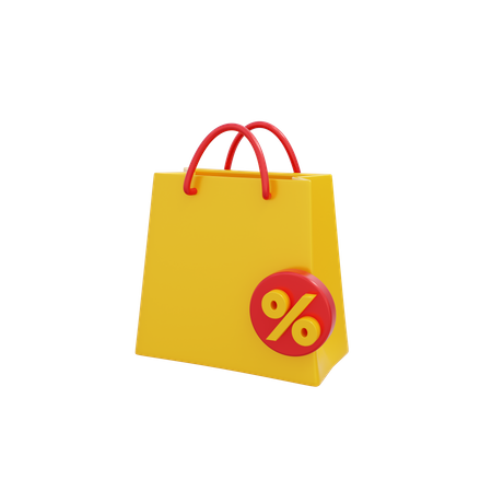 Discount Bag  3D Icon