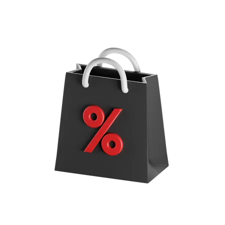 Discount Bag 3 D Icon Isolated Images 3D Icon