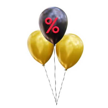 Discount Balloon  3D Icon