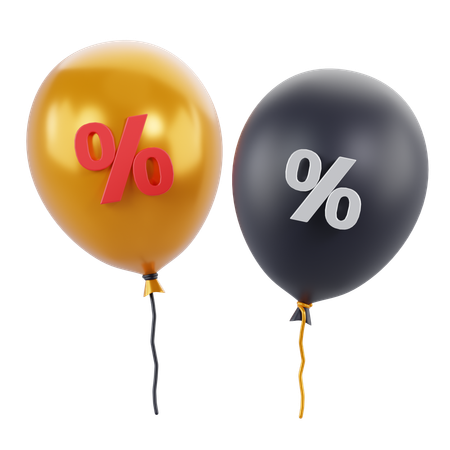 Discount Balloon  3D Icon