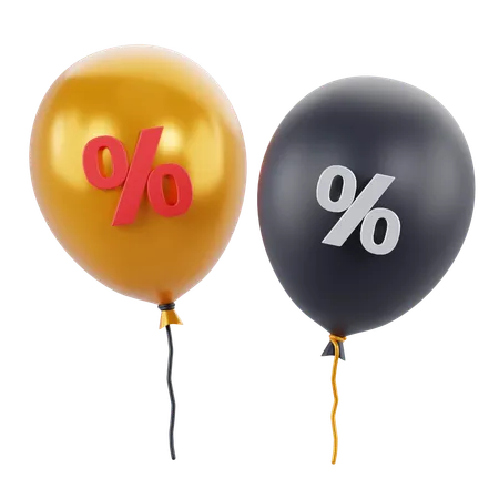 Discount Balloon  3D Icon