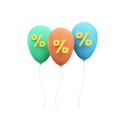 Discount Balloon  3D Icon