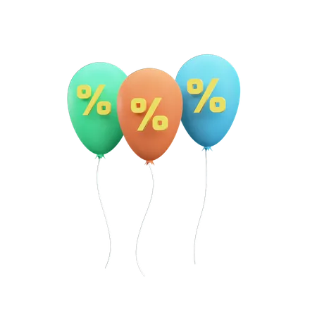 Discount Balloon  3D Icon