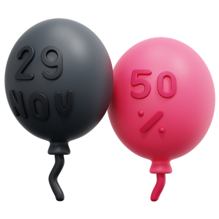 Discount Balloon  3D Icon