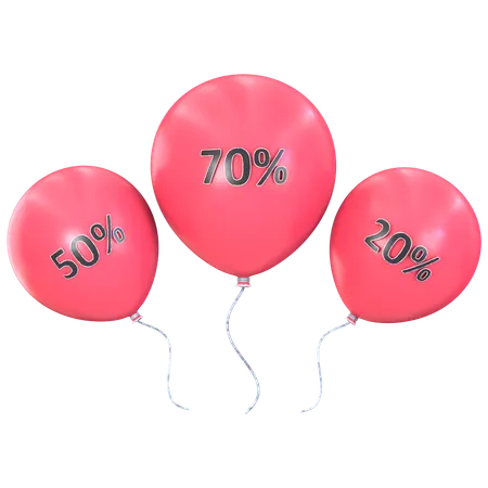 Discount Balloon  3D Icon