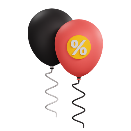 Discount Balloon  3D Icon