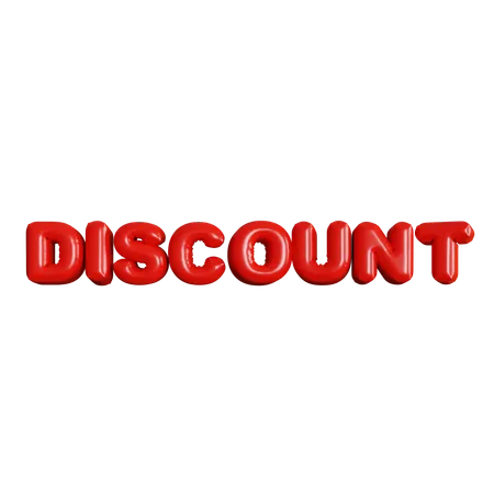 Discount Balloons  3D Icon