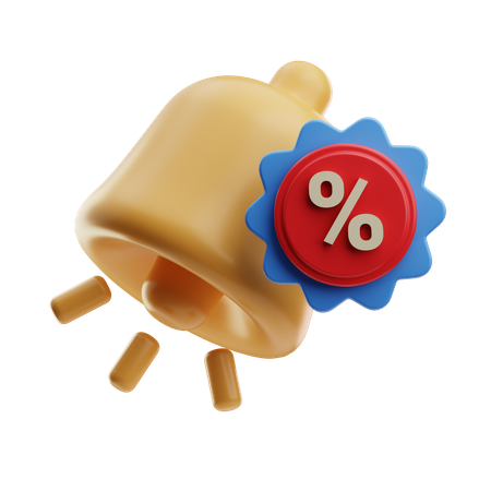 Discount Bell  3D Icon