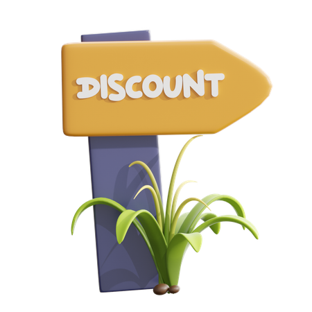 Discount Board  3D Icon