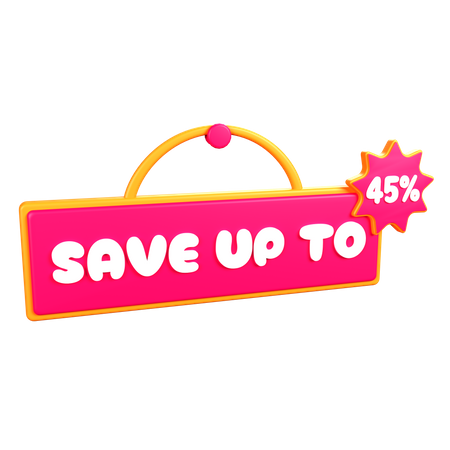 Discount Board  3D Icon