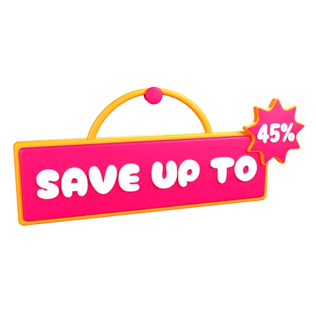 Discount Board  3D Icon