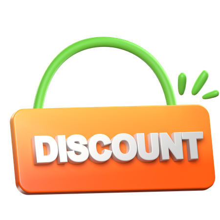 Discount Board  3D Icon