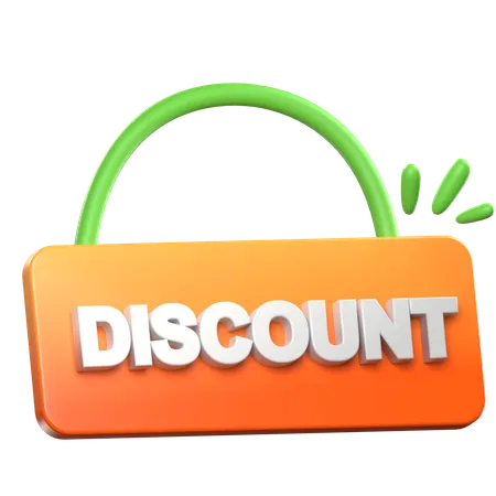 Discount Board  3D Icon