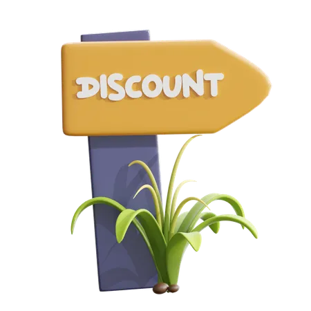 Discount Board  3D Icon