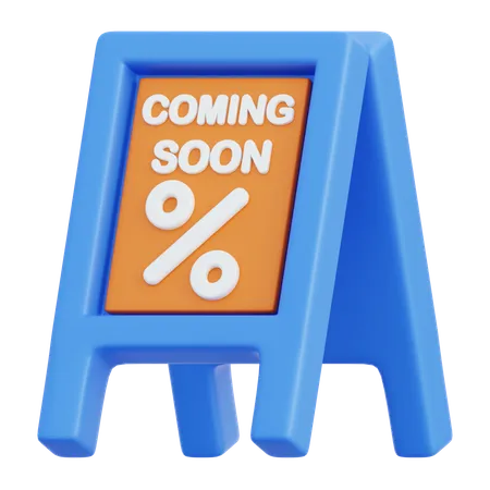 Discount Board  3D Icon