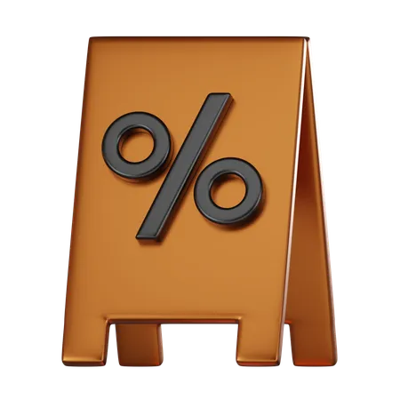 Discount Board  3D Icon