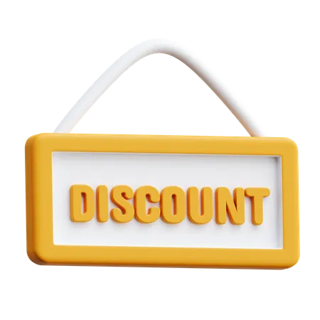 Discount Board  3D Icon