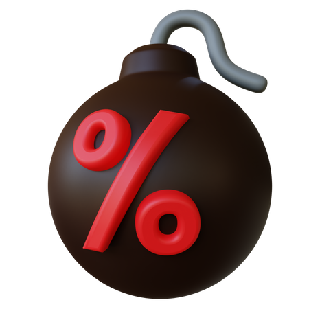 Discount Bomb  3D Icon