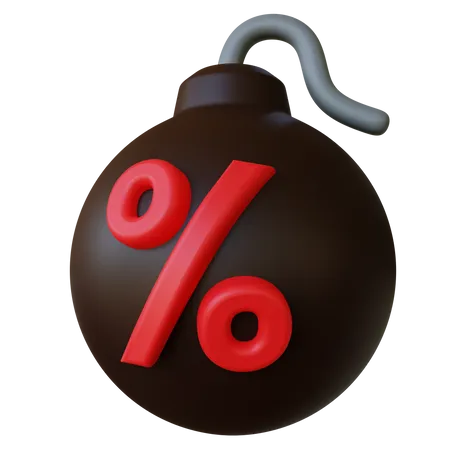 Discount Bomb  3D Icon