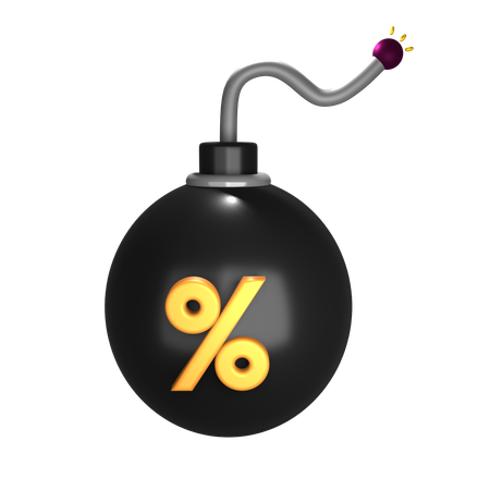 Discount Bomb  3D Icon