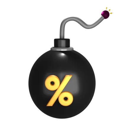 Discount Bomb  3D Icon