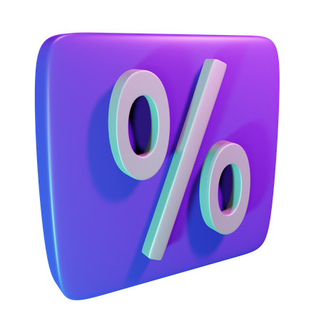 Discount Button  3D Icon