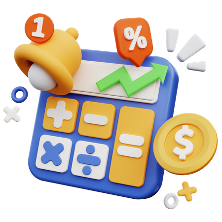 Discount Calc  3D Icon