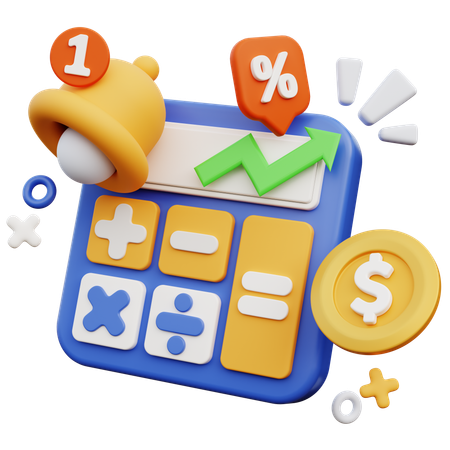 Discount Calc  3D Icon