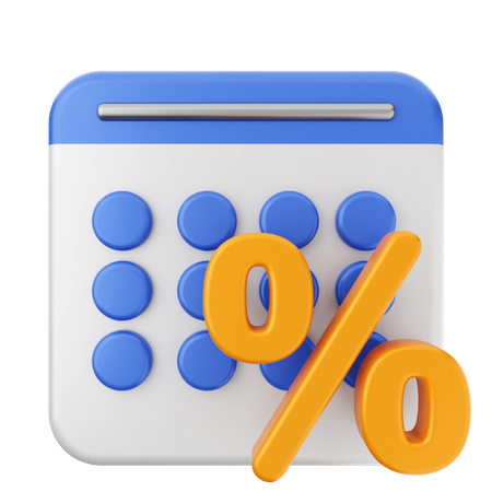 Discount Calendar  3D Icon