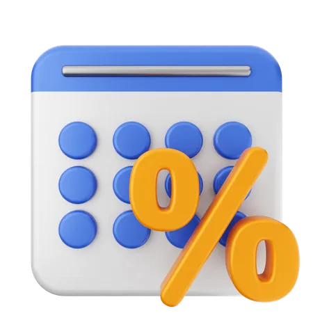 Discount Calendar  3D Icon