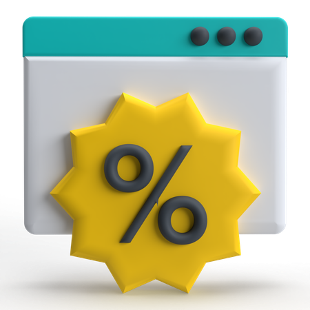 Discount Calendar  3D Icon