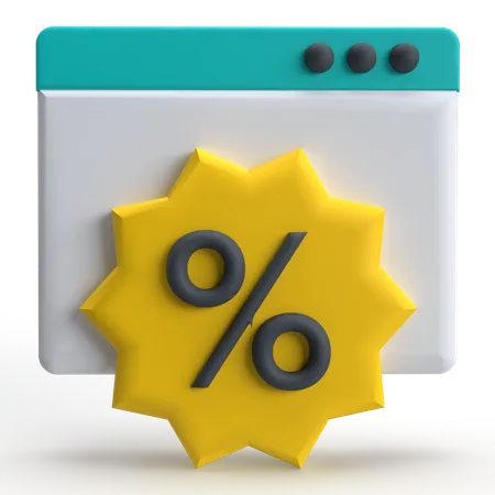 Discount Calendar  3D Icon