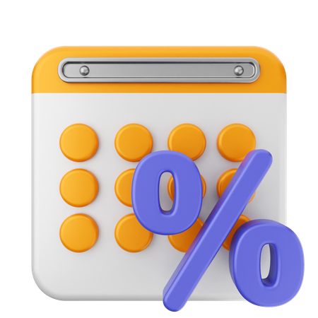 Discount Calendar  3D Icon