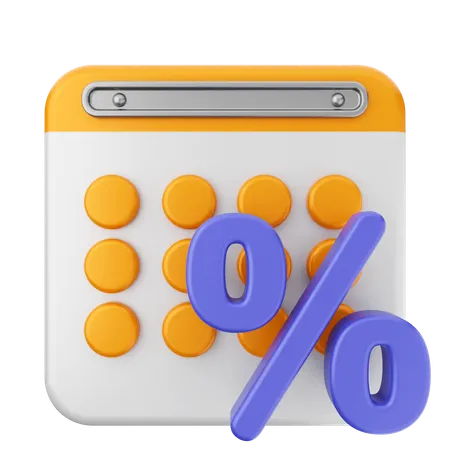 Discount Calendar  3D Icon