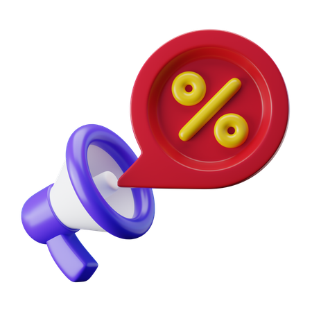 Discount Campaign  3D Icon