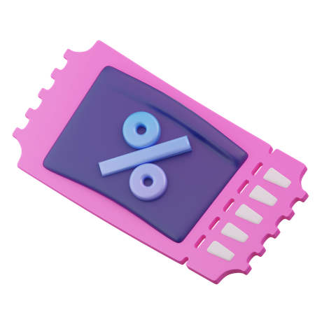 Discount Card  3D Icon