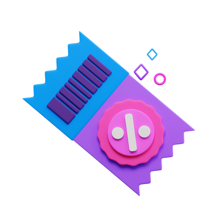 Discount Card  3D Icon